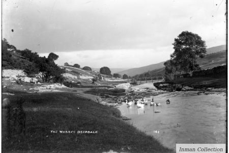 LD-8-141 Downriver Wharfe near Deepdale with footbridge.jpg